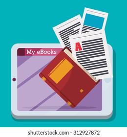 Ebook for download digital design, vector illustration 10 eps graphic