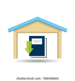 e-book download e-learning protection design graphic vector illustration