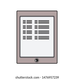 E-book, elbook flat illustration on white background. Stock vector icon. Can use for web, graphic, disigne all other stuff.