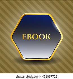 ebook golden badge or emblem