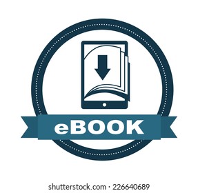 ebook graphic design , vector illustration