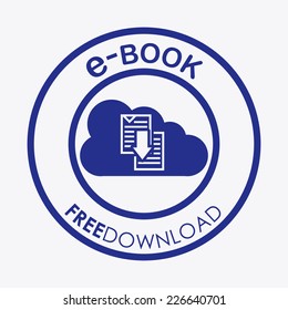 ebook graphic design , vector illustration