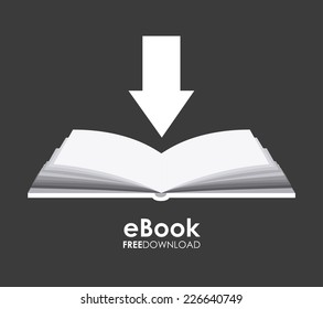 ebook graphic design , vector illustration