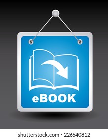 ebook graphic design , vector illustration