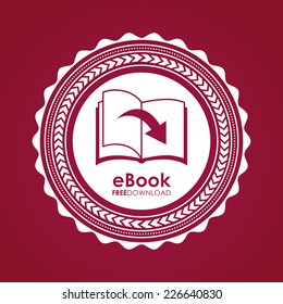 ebook graphic design , vector illustration