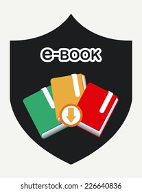 ebook graphic design , vector illustration