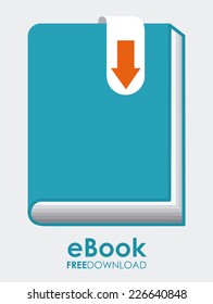 ebook graphic design , vector illustration