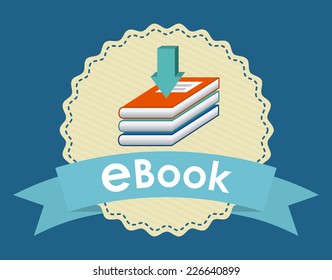ebook graphic design , vector illustration