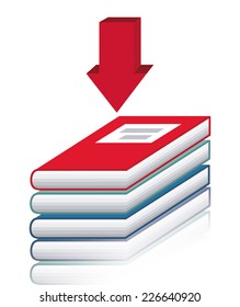 ebook graphic design , vector illustration