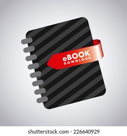 ebook graphic design , vector illustration