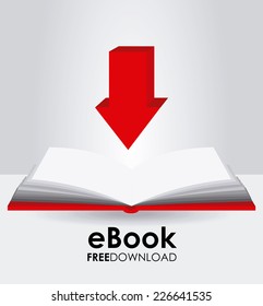 ebook graphic design , vector illustration