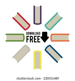 ebook graphic design , vector illustration