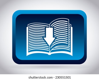 ebook graphic design , vector illustration