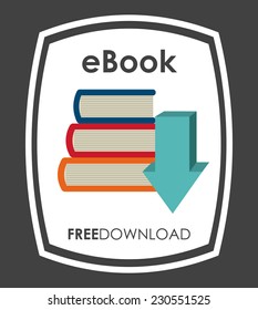 ebook graphic design , vector illustration