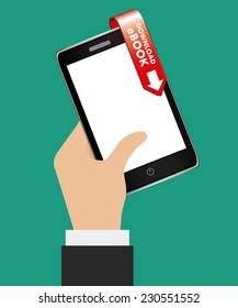 ebook graphic design , vector illustration