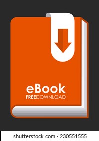 ebook graphic design , vector illustration