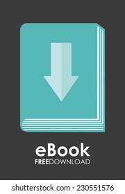 ebook graphic design , vector illustration