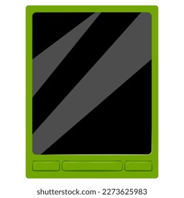 El libro electrónico es verde sobre blanco. El libro electrónico es verde sobre blanco.