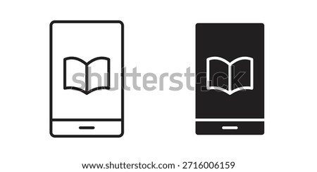 Ebook icon concept for infographic, website or app.