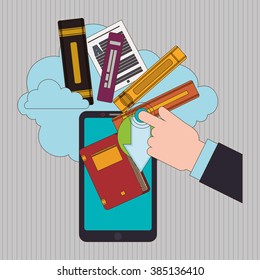 Ebook icon design 