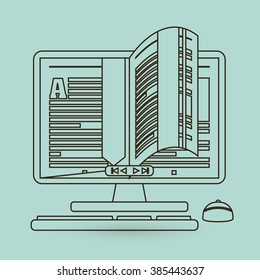 Ebook icon design 