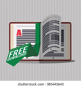 Ebook icon design 
