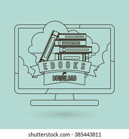 Ebook icon design 
