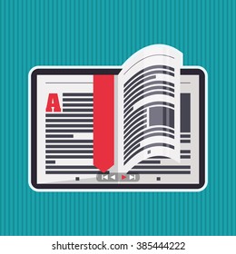 Ebook icon design 
