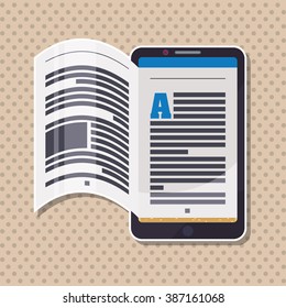 Ebook icon design 
