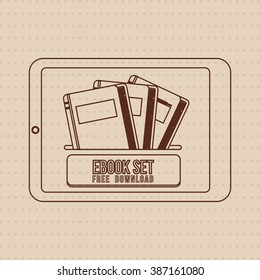 Ebook icon design 