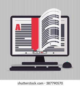 Ebook icon design 