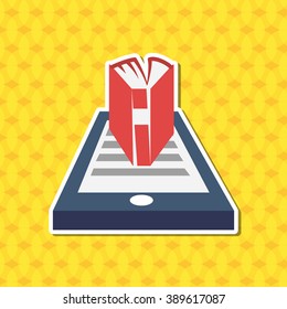 Ebook icon design 