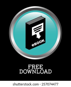 ebook icon design, vector illustration eps10 graphic 