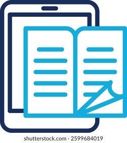 Ebook Icon Element For Design