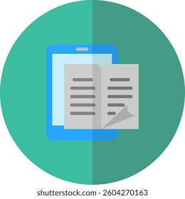 Ebook Icon Element For Design