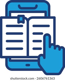 Ebook Icon Element For Design