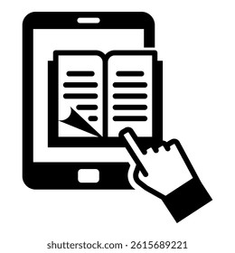 Ebook Icon Element For Design