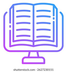 Elemento De Ícone De Ebook Para Design