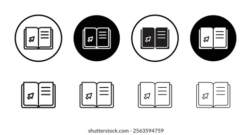 E-book icon Flat art in black and white isolated