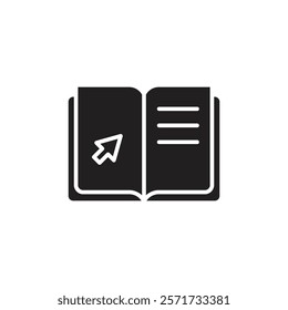 E-book icon Line Art Logo set