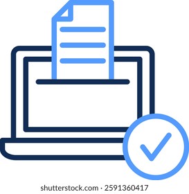 Ebook Icon Line Color Vector Illustration
