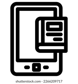 ebook icon or logo isolated sign symbol vector illustration - high quality black style vector icons
