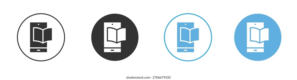 Conjunto de diseño de Plantilla de logotipo de icono de libro electrónico