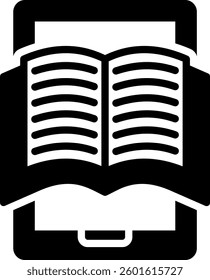 Ebook Icon Mixed Vector Illustration