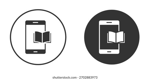 Ícone Ebook. Perfeito para interfaces web e app, apresentações, infográficos