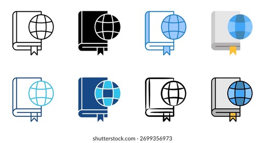 eBook-Symbol Set mehrere Stilkollektion 
