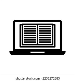E-Book icon. sign for mobile concept and web design. vector illustration