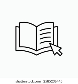 E-book icon. simple vector icon