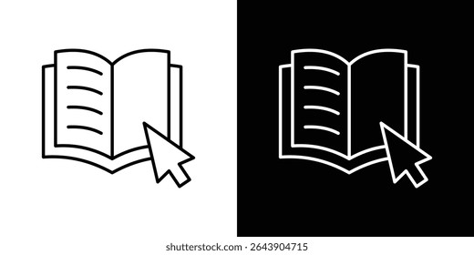 E-book icon symbol concept for graphic design, Website, UI. EPS