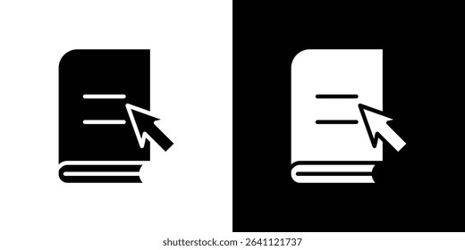 E-book icon symbols. Vector illustration.
